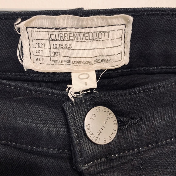 COPY - Current/Elliott The Stiletto in Jet Black Destroy - Picture 4 of 8